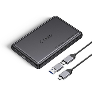 Miniatura produktu: Obudowa zewnętrzna na dysk 2,5" HDD/SSD ORICO, SATA III, USB TYP-C/USB-A 5Gb/s - czarna