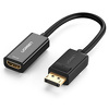 Adapter DisplayPort (męski) na HDMI (żeński) (jednokierunkowy) Ugreen 1080P 60Hz 12bit czarny (40362)