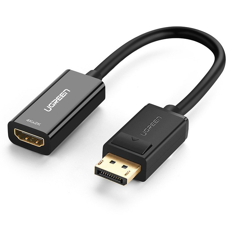 Adapter DisplayPort (męski) na HDMI (żeński) Ugreen 4K / 1080p - czarny (MM137 40363) Adapter DisplayPort (męski) na HDMI (żeński) Ugreen 4K / 1080p - czarny (MM137 40363)