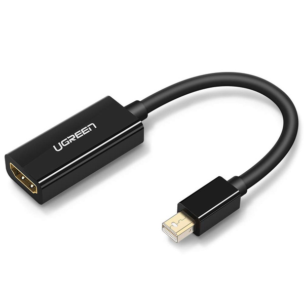 Zdjęcie produktu: Adapter Ugreen MD112 10461 mini DisplayPort (męski) / HDMI (żeński) FHD 1080p - czarny Zdjęcie produktu: Adapter Ugreen MD112 10461 mini DisplayPort (męski) / HDMI (żeński) FHD 1080p - czarny