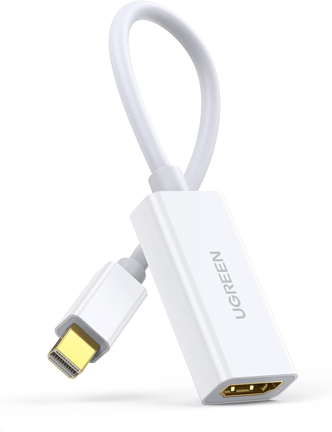 Adapter Ugreen MD112 10460 mini DisplayPort (męski) / HDMI (żeński) FHD 1080p - biały