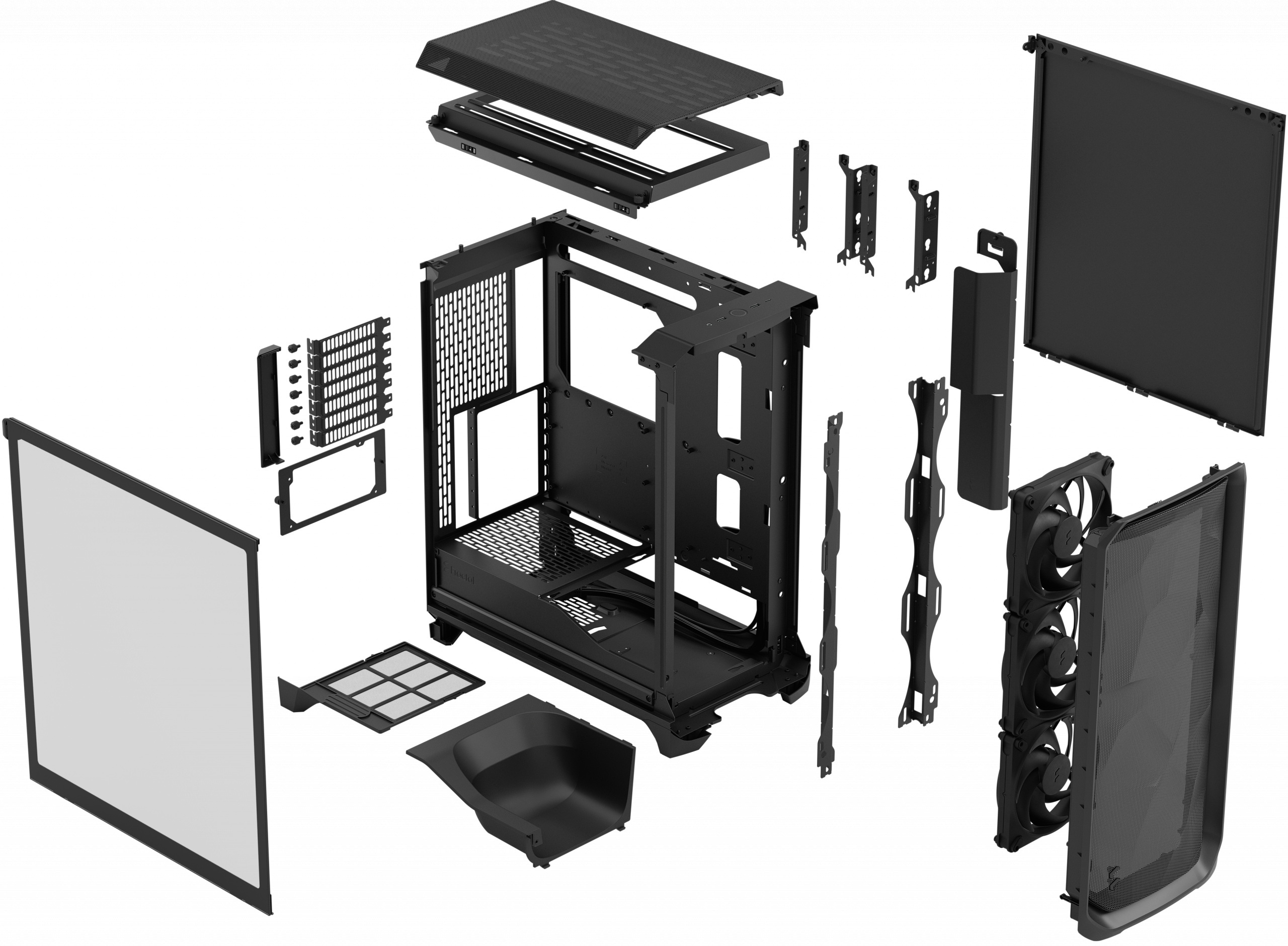 Obudowa do komputera Fractal Design Meshify 3 Black TG Light Tint (FD-C-MES3A-02)