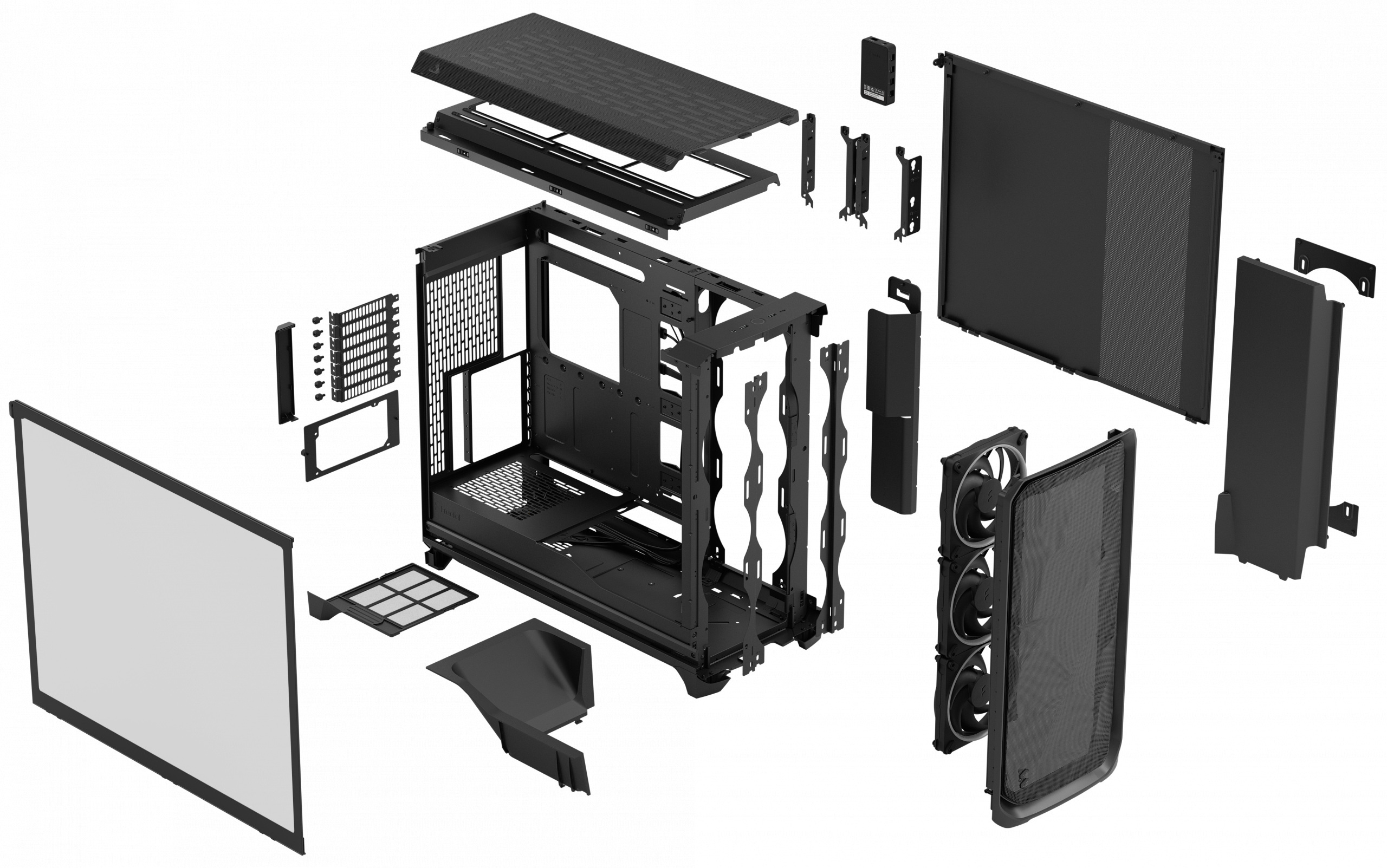 Fractal Design Meshify 3 Ambience Pro RGB Black TG Light