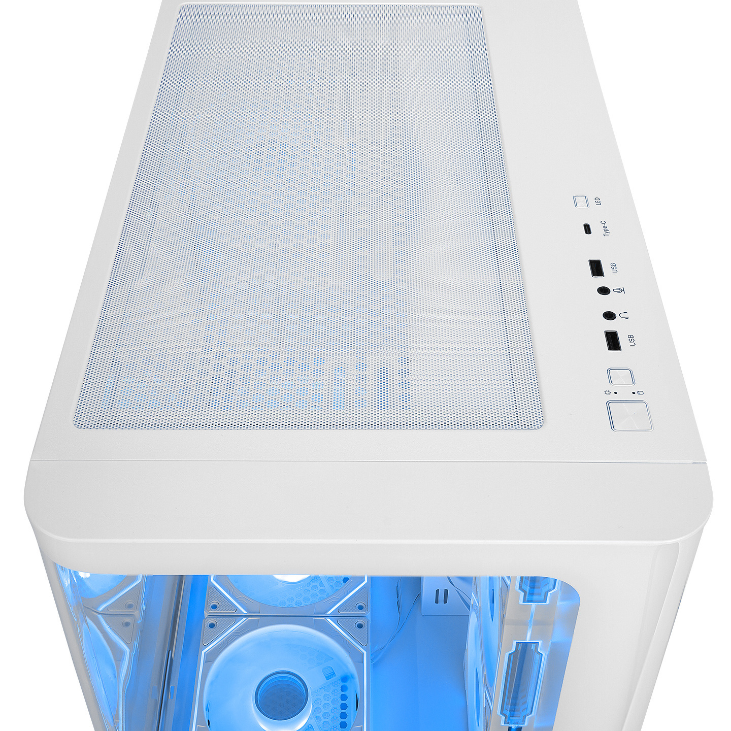 Obudowa do komputera Rampage Loopy akwarium 7x wentylator ARGB Infinity HUB biała Obudowa do komputera Rampage Loopy akwarium 7x wentylator ARGB Infinity HUB biała