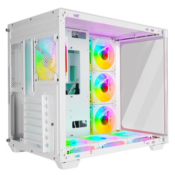 Zdjęcie produktu: Obudowa do komputera Rampage Loopy akwarium 7x wentylator ARGB Infinity HUB biała Zdjęcie produktu: Obudowa do komputera Rampage Loopy akwarium 7x wentylator ARGB Infinity HUB biała