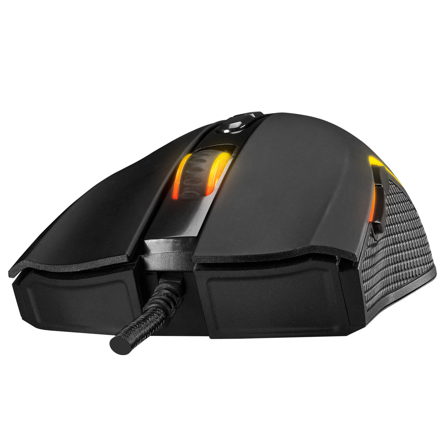 Mysz przewodowa Rampage SMX-R44V2 gamingowa 12800 DPI RGB LED 1K Hz HUANO Makro czarna