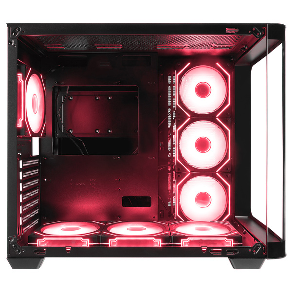 Zdjęcie produktu: Obudowa do komputera Rampage Loopy akwarium 7x wentylator ARGB Infinity HUB czarna