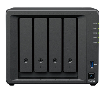 Miniatura produktu: Serwer plików Synology DS425+ 4-bay, Intel Celeron J4125 4-core 2.0 GHz, 2G DDR4 RAM, 1x2,5 GbE LAN,1x Gbe LAN, 2x M.2 2280 NVMe SSD, 2xUSB 3.2