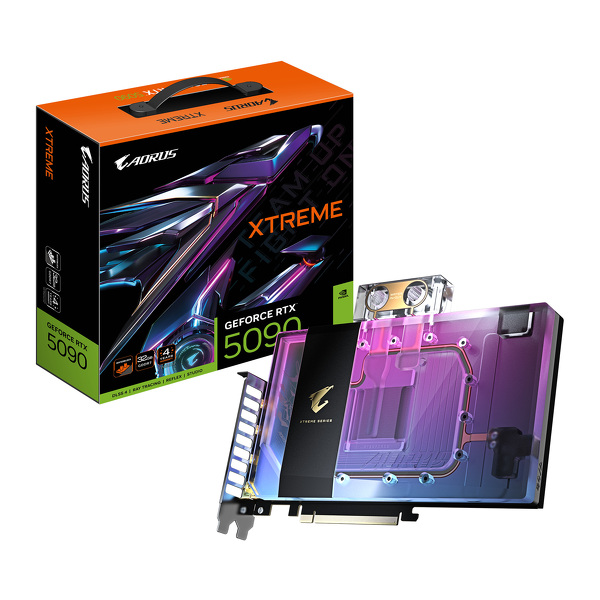 Zdjęcie produktu: Gigabyte GeForce RTX 5090  AORUS XTREME WATERFORCE WB 32GB GDDR7 DLSS 4 (GV-N5090AORUSX WB-32GD)