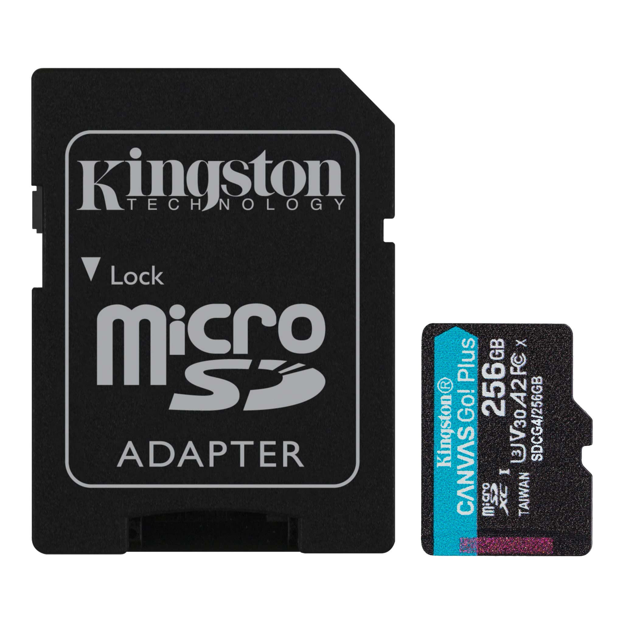 Karta Kingston Canvas Go Plus microSDXC 256GB Class U3 V30 + adapter SDCG4/256GB