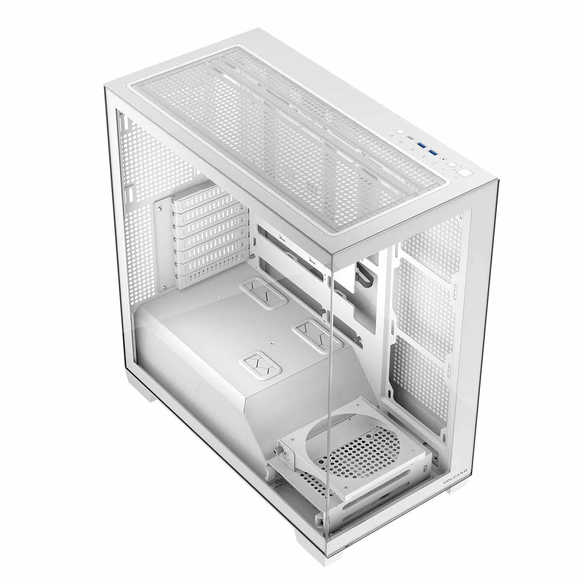Obudowa komputerowa Volcano Stellar ARGB NF Biała