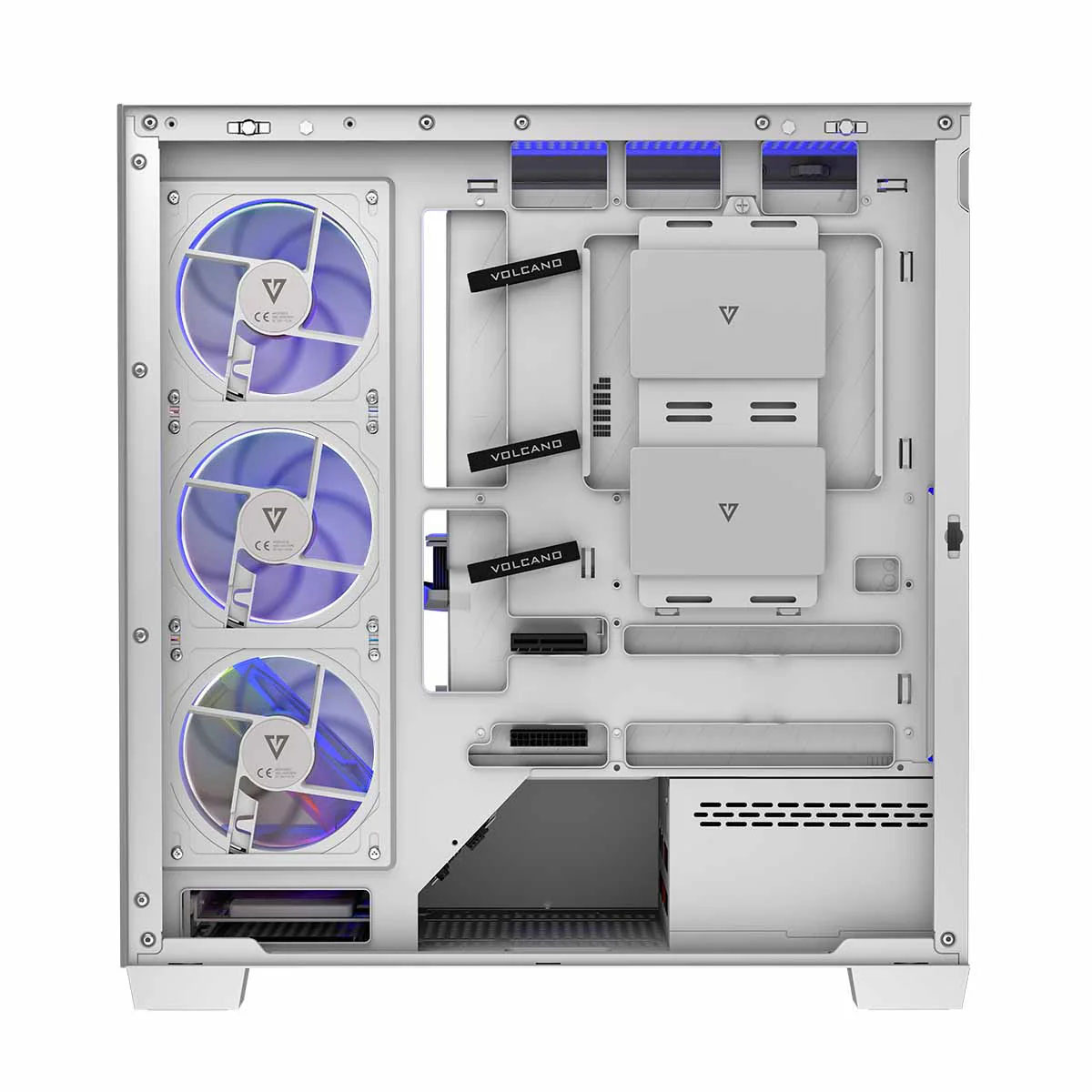 Obudowa komputerowa Volcano Stellar ARGB 5F Biała