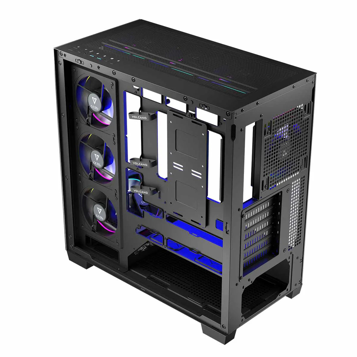 Obudowa komputerowa Volcano Stellar ARGB 8F Czarna Obudowa komputerowa Volcano Stellar ARGB 8F Czarna