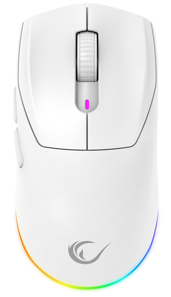 Zdjęcie produktu: Mysz bezprzewodowa Rampage Prote M5 24000 DPI RGB LED 1K Hz biała