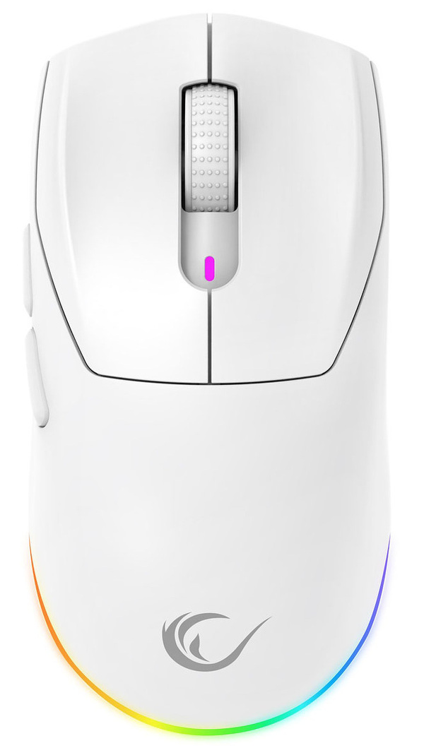 Zdjęcie produktu: Mysz bezprzewodowa Rampage Prote M5 PRO 26000 DPI RGB LED 1K Hz biała