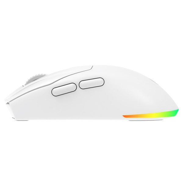 Zdjęcie produktu: Mysz bezprzewodowa Rampage Prote M5 PRO 26000 DPI RGB LED 1K Hz biała