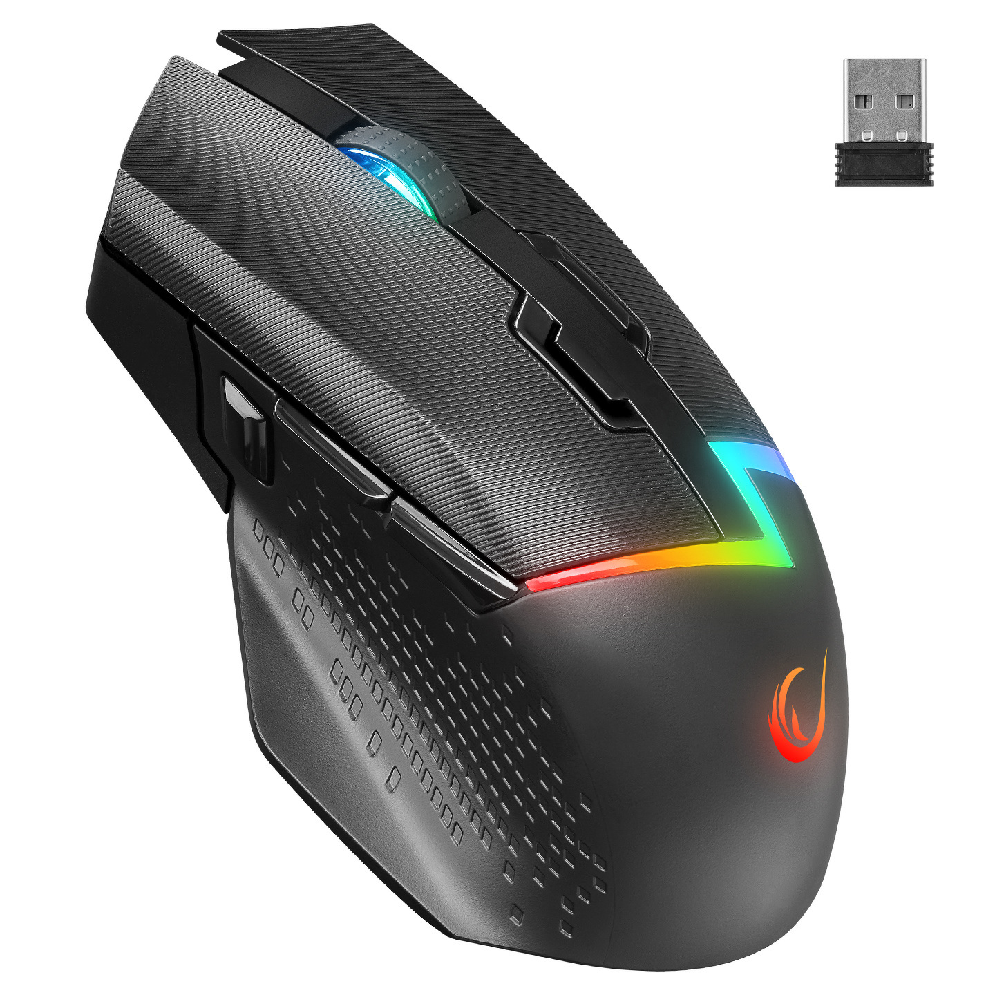 Mysz bezprzewodowa Rampage DROP M3 1000DPI RGB LED czarna
