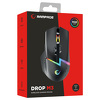 Miniatura zdjęcia: Mysz bezprzewodowa Rampage DROP M3 1000DPI RGB LED czarna
