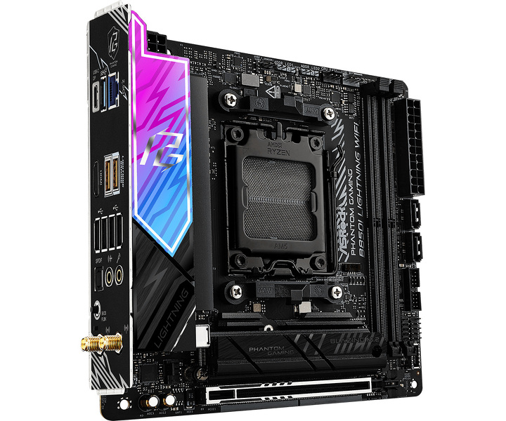 Zdjęcie produktu: Płyta główna ASRock B850I LIGHTNING WIFI ITX AM5 Zdjęcie produktu: Płyta główna ASRock B850I LIGHTNING WIFI ITX AM5