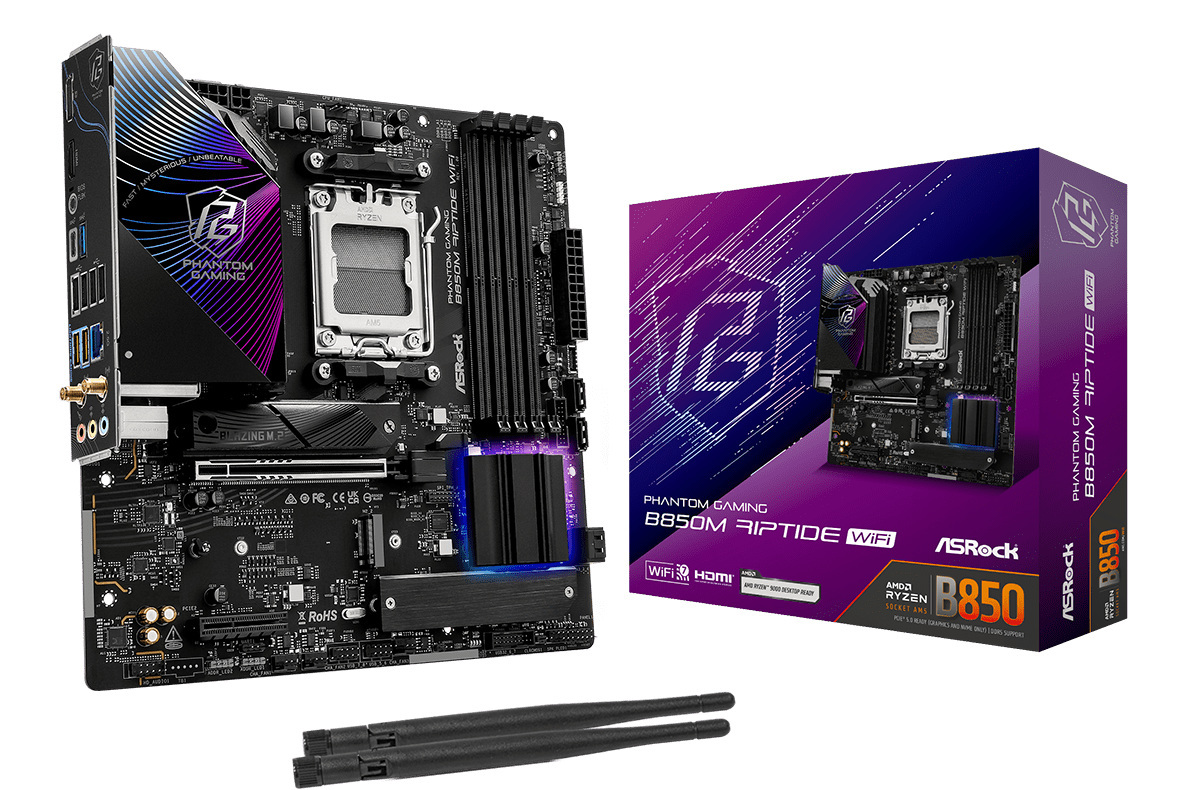 Płyta główna ASRock B850M RIPTIDE WIFI AM5 Płyta główna ASRock B850M RIPTIDE WIFI AM5