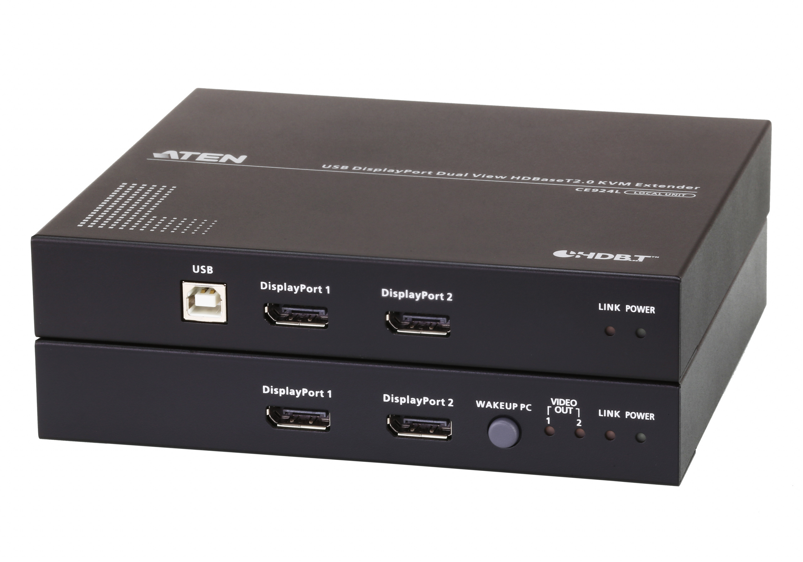 ATEN Extender KVM CE924-AT-G USB DisplayPort Dual View HDBaseT 2.0
