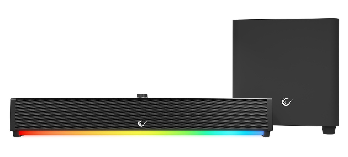 Zdjęcie produktu: Głośniki gamingowy Rampage RM-1 SoundWave Plus TF, BT+USB+AUX, 64W soundbar