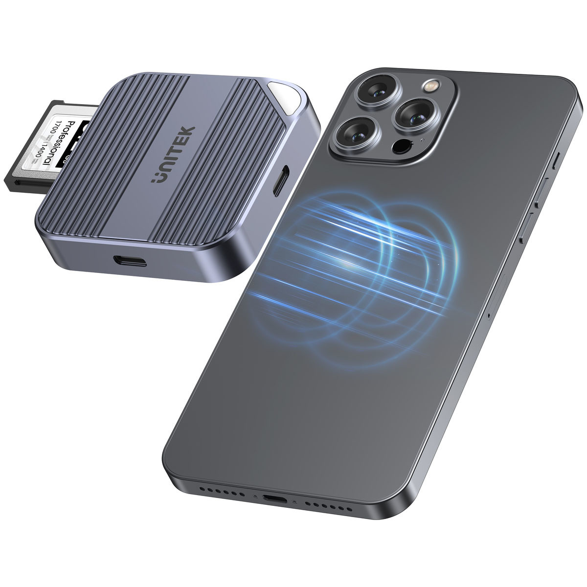 Czytnik magnetyczny kart Unitek kart CF Express Type B Czytnik magnetyczny kart Unitek kart CF Express Type B