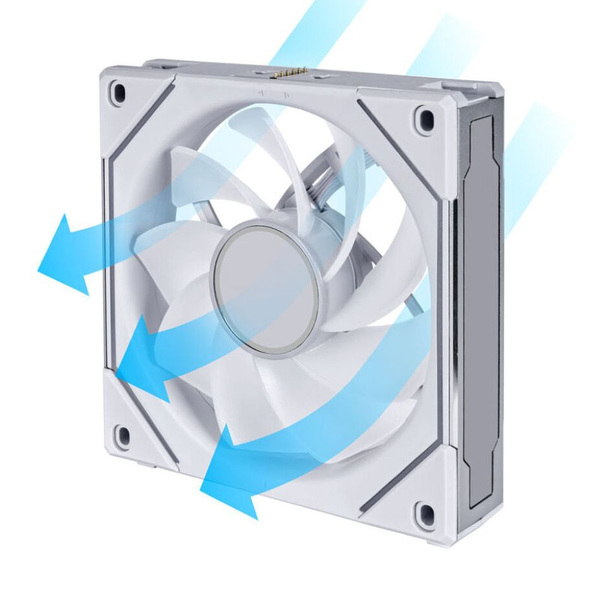 Zdjęcie produktu: 3xLian Li UNI SL-INF ARGB PWM 120mm White Reverse, kontrole Zdjęcie produktu: 3xLian Li UNI SL-INF ARGB PWM 120mm White Reverse, kontrole