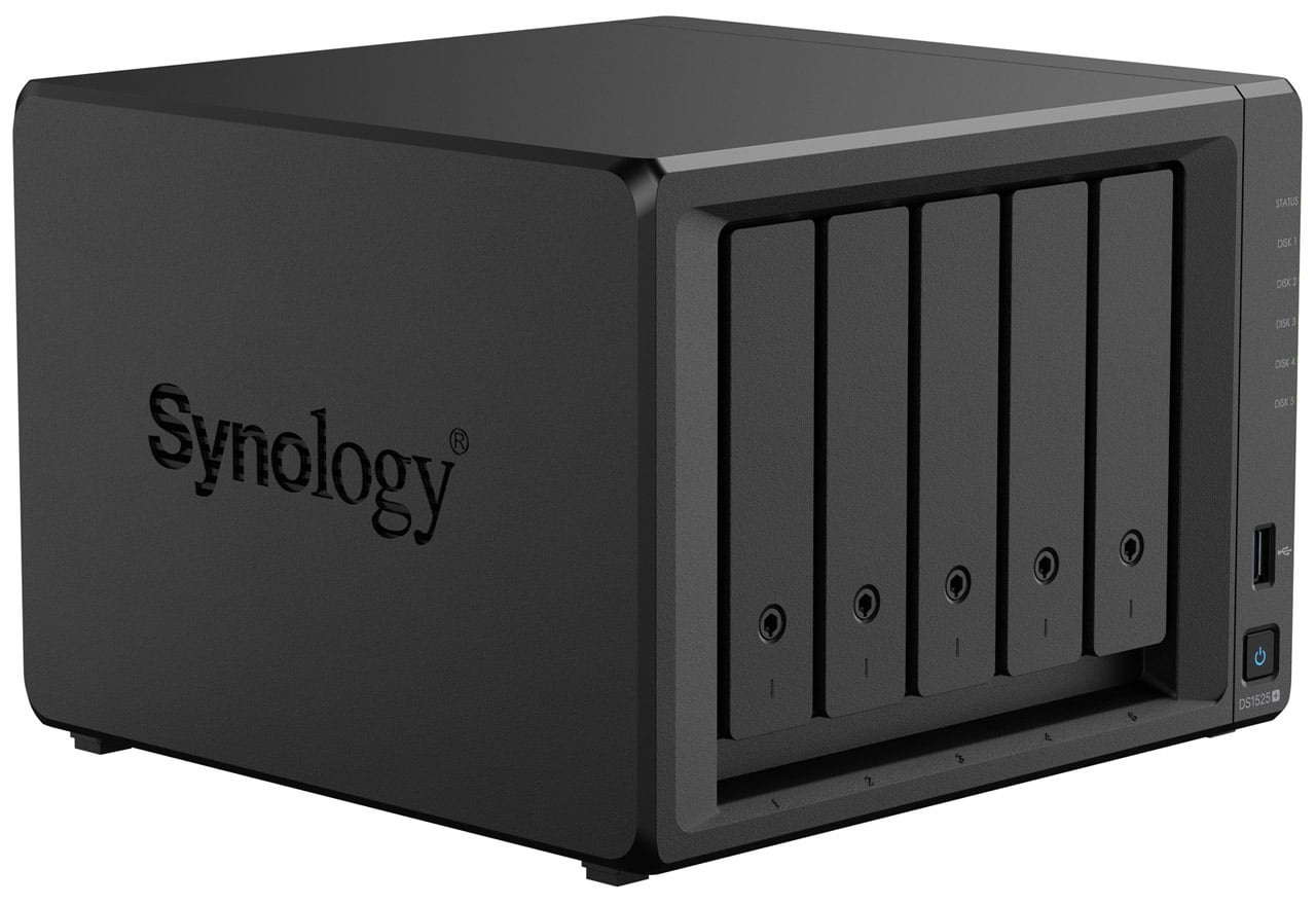 Synology DS1525+ 5-bay AMD V1500B 2.2 GHz 8GB 2xM.2 2.5GbE