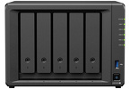 Serwer plików Synology DS1525+ 5-bay, AMD Ryzen V1500B 2-core 2.2 GHz, 8 GB DDR4 ECC, 2xM.2 (NVMe) 2x2,5GbE LAN, 2x USB 3.2,1x USB C