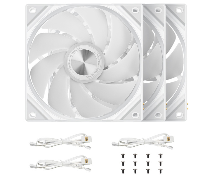 Zdjęcie produktu: Wentylator Tryx Rota SL 120 ARGB White, zestaw 3szt. 120mm