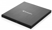 Miniatura zdjęcia: Nagrywarka zewnętrzna Verbatim CD/DVD RW USB-C 3.2 SLIM
