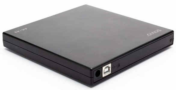 Miniatura produktu: Nagrywarka zewnętrzna DVD-RW/CD-RW SAVIO AK-43 Czarna Slim zewn. USB