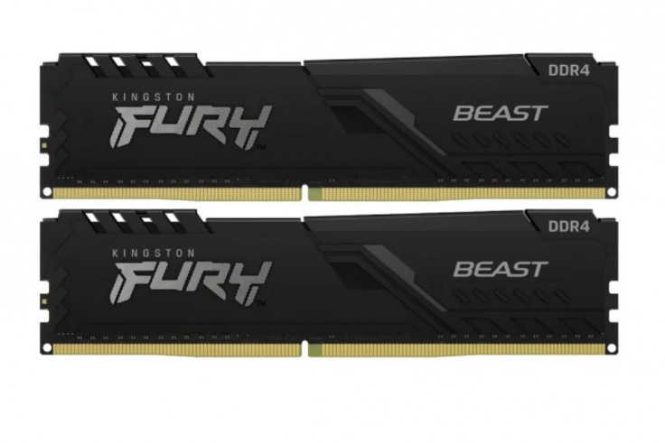 Pamięć Kingston FURY Beast 32GB (2x16GB) DDR4-3200 Non-ECC CL16 KF432C16BBK2/32