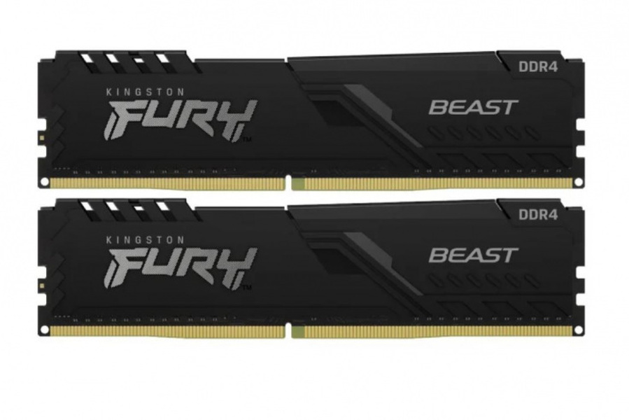 Zdjęcie produktu: Pamięć Kingston FURY Beast 32GB (2x16GB) DDR4-3200 Non-ECC CL16 KF432C16BBK2/32