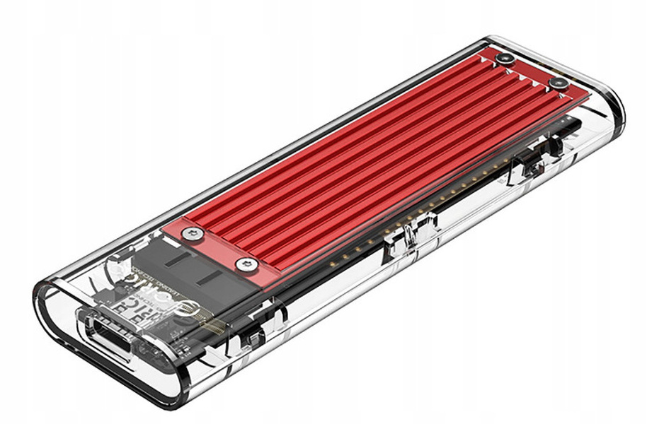 Zdjęcie produktu: Obudowa zewnętrzna na dysk SSD M.2 Orico USB 3.1 gen2 Red