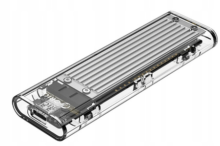 Miniatura produktu: Obudowa zewnętrzna na dysk SSD M.2 (PCIE/NVMe) ORICO USB 3.1 Gen2 Typ-C 10Gbps - szara (TCM2-C3)