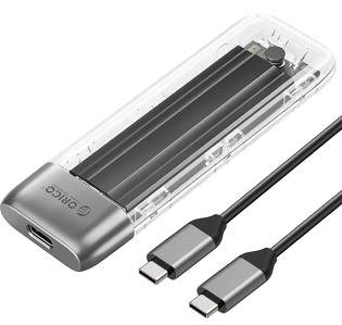 Miniatura produktu: Obudowa zewnętrzna na dysk SSD M.2 (PCIE/NVMe) ORICO USB-C 3.2 gen.2 10Gbps - szara (TXM2-C3)