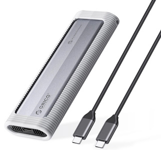 Miniatura produktu: Obudowa zewnętrzna na dysk SSD M.2 (PCIE/NVMe) ORICO USB-C 3.2 gen.2 10Gbps - szara (AXM2-G2)