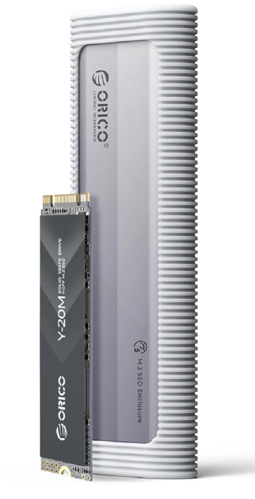 Obudowa SSD M.2 (PCIE/NVMe) ORICO USB-C/A 10Gbps AXM2-G2-V1