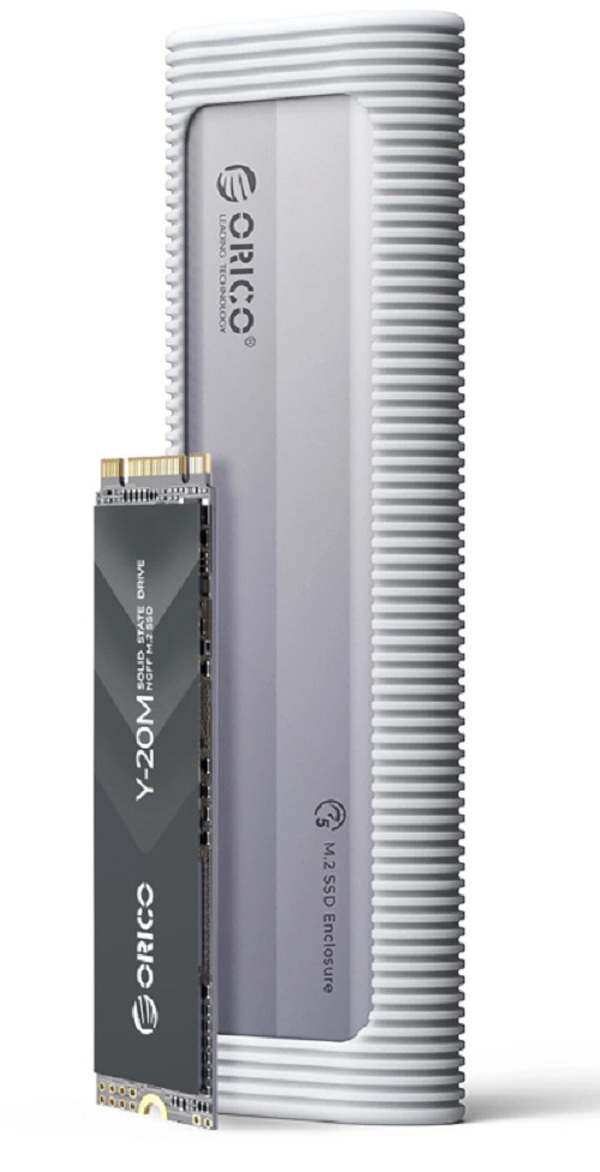 Zdjęcie produktu: Obudowa SSD M.2 (PCIE/NVMe) ORICO USB-C/A 10Gbps AXM2-G2-V1
