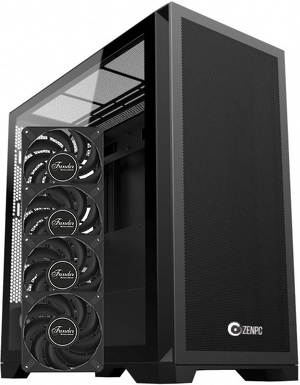 Miniatura produktu: Obudowa do komputera ZENPC Z9 Mesh Black 4x Fander P12 PWM PST