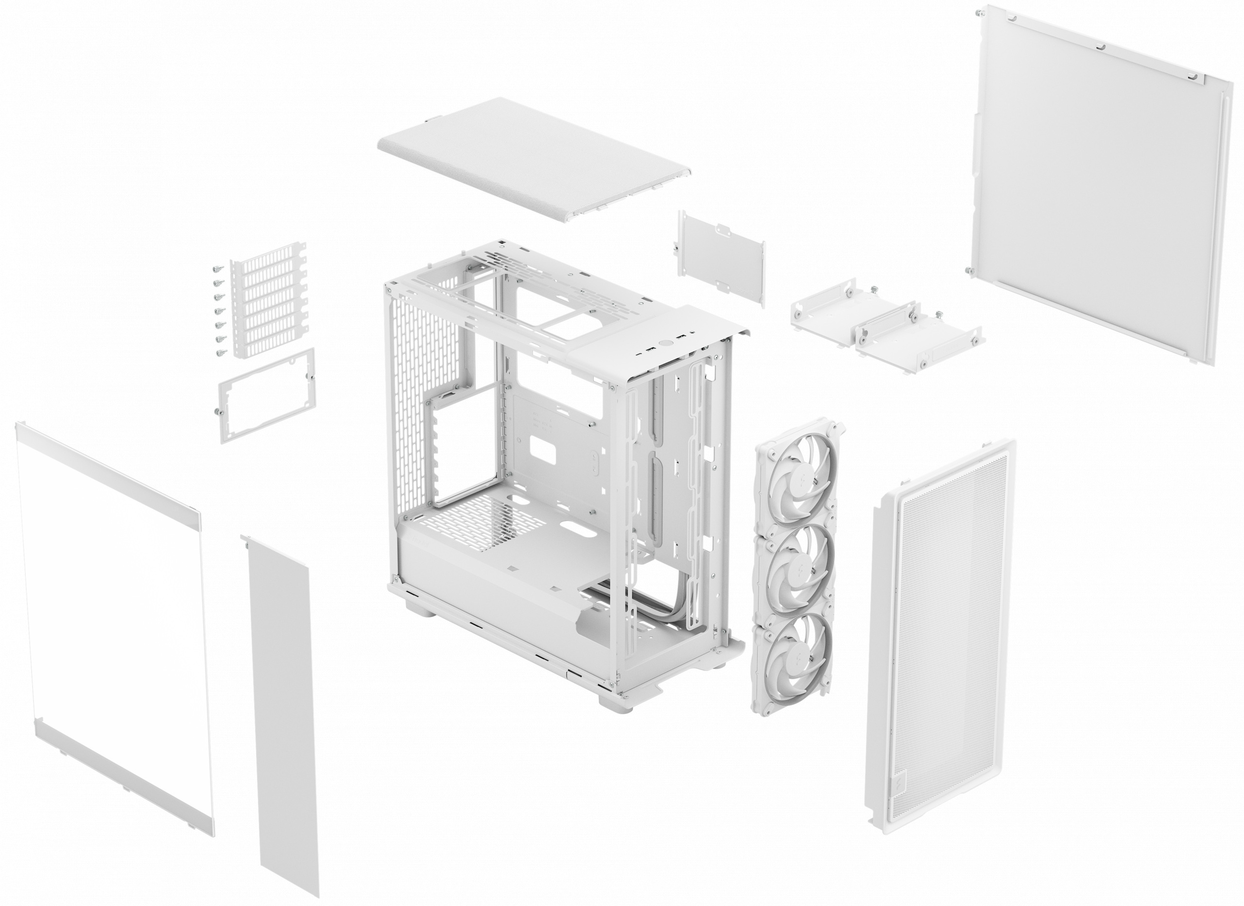 Obudowa Fractal Design Epoch White TG RGB Clear Tint (FD-C-EPO1A-05)