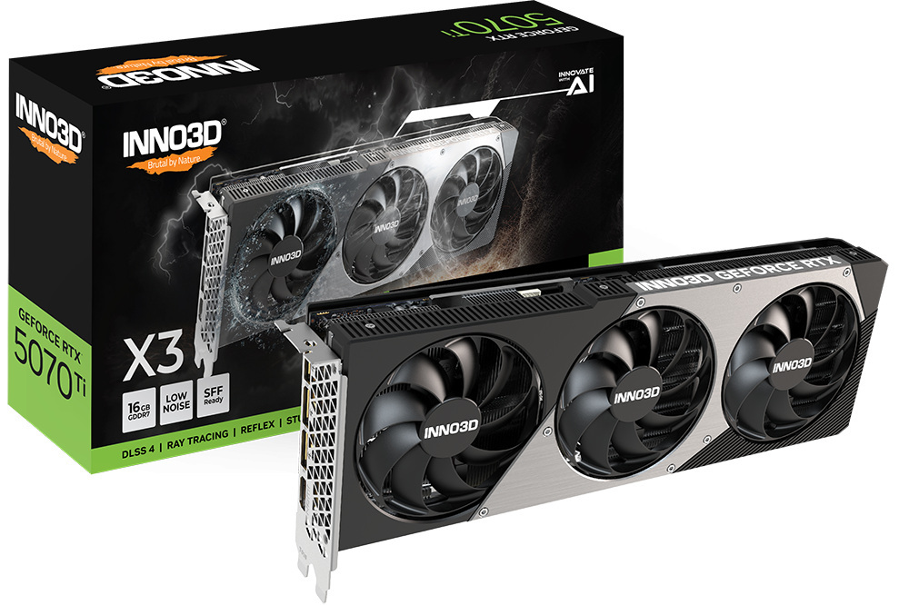 Inno3D GeForce RTX 5070 Ti X3 16GB GDDR7 DLSS 4 (N507T316D7176068N)