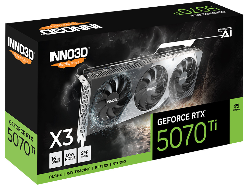 Inno3D GeForce RTX 5070 Ti X3 16GB GDDR7 DLSS 4 (N507T316D7176068N)