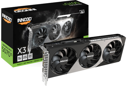 Miniatura produktu: Inno3D GeForce RTX 5070 Ti X3 16GB GDDR7 DLSS 4 (N507T316D7176068N)