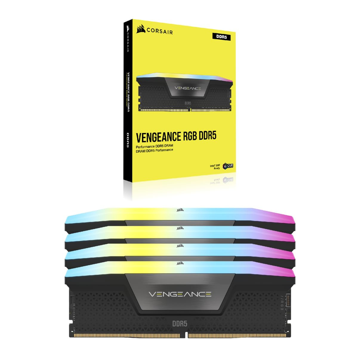 Pamięć Corsair Vengeance RGB DDR5 192GB (4x48GB) 5200MHz CL38 CMH192GX5M4B5200C38