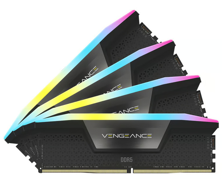 Zdjęcie produktu: Pamięć Corsair Vengeance RGB DDR5 192GB (4x48GB) 5200MHz CL38 CMH192GX5M4B5200C38