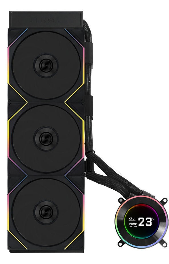 Chłodzenie wodne Lian Li HydroShift II LCD-C 360TL ARGB Black 360mm