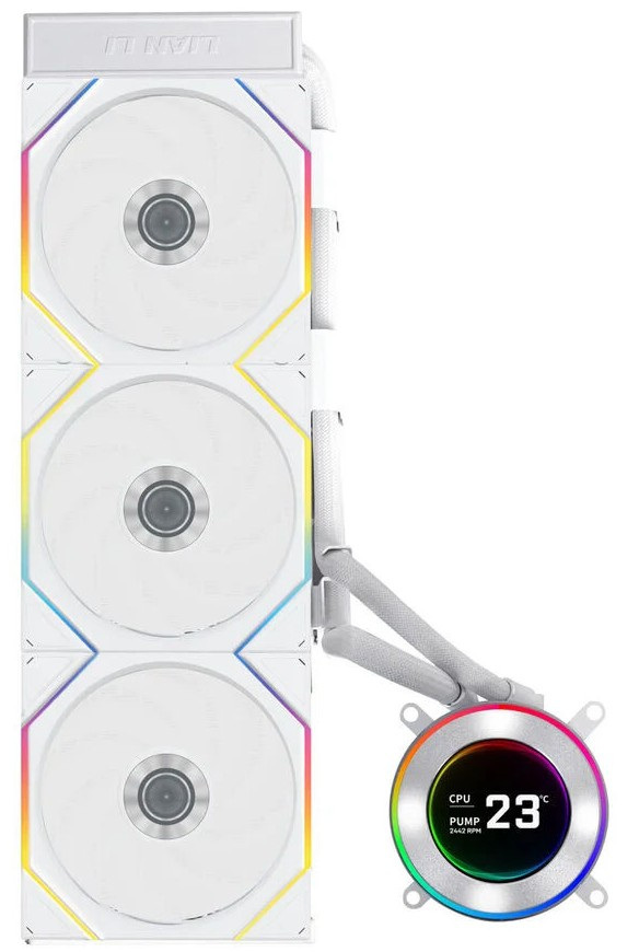 Chłodzenie wodne Lian Li HydroShift II LCD-C 360TL  ARGB White 360mm